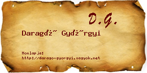 Daragó Györgyi névjegykártya