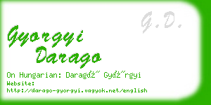 gyorgyi darago business card